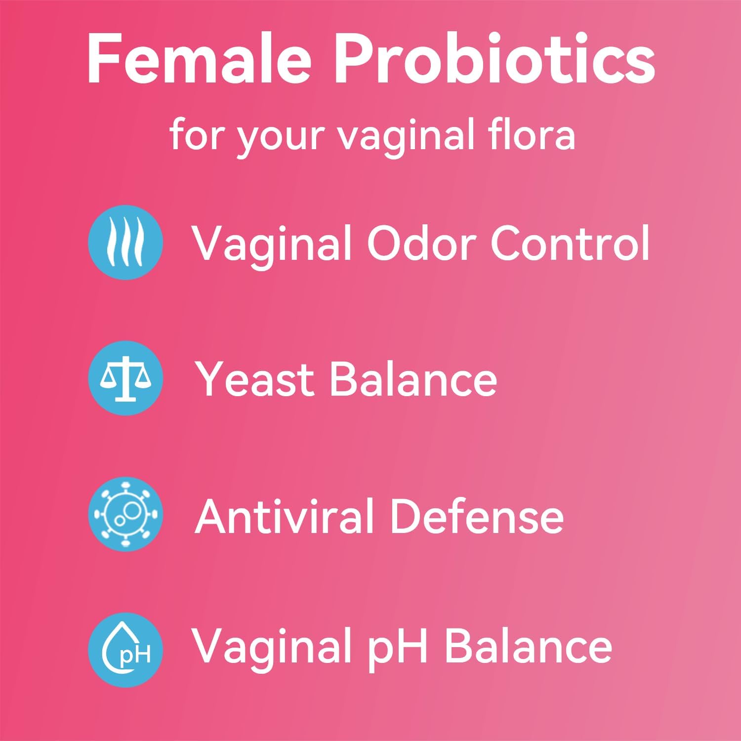 Gynable Vaginal Probiotics for Womem,Female Probiotic for pH Balance with Lactobacillus 5 Billion CFU Probiotics Blend,Selenium-Vitamin D3,Promote Healthy Vaginal Odor & Vaginal Flora,30 Count 24Hr Smart